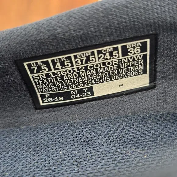 Skechers Go Walk Lite Shoes Women's 7.5 Navy Blue White Slip On Walking Sneakers - Picture 7 of 7